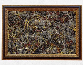 Alchemy No.5 | Jackson Pollock | Printable modern abstract american wall art - digital download