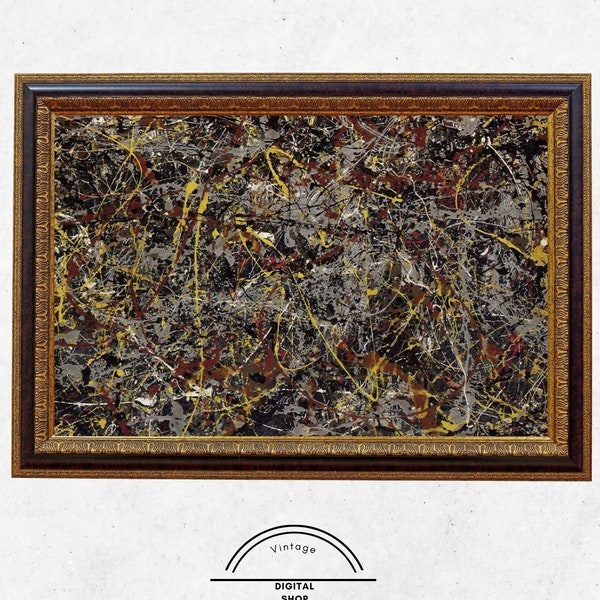 Alchemy No.5 | Jackson Pollock | Printable modern abstract american wall art - digital download