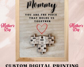 Idea regalo per la festa della mamma per la mamma Download digitale poster personalizzato per la famiglia Arte da parete stampabile Stampa regalo per la famiglia Arte personalizzata per la mamma