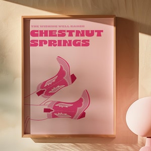chestnut springs print, bookish print, elsie silver merch, wishing well ranch, chestnut springs merch, digital print