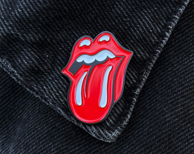 Rolling Stones Tongue Lapel Pin