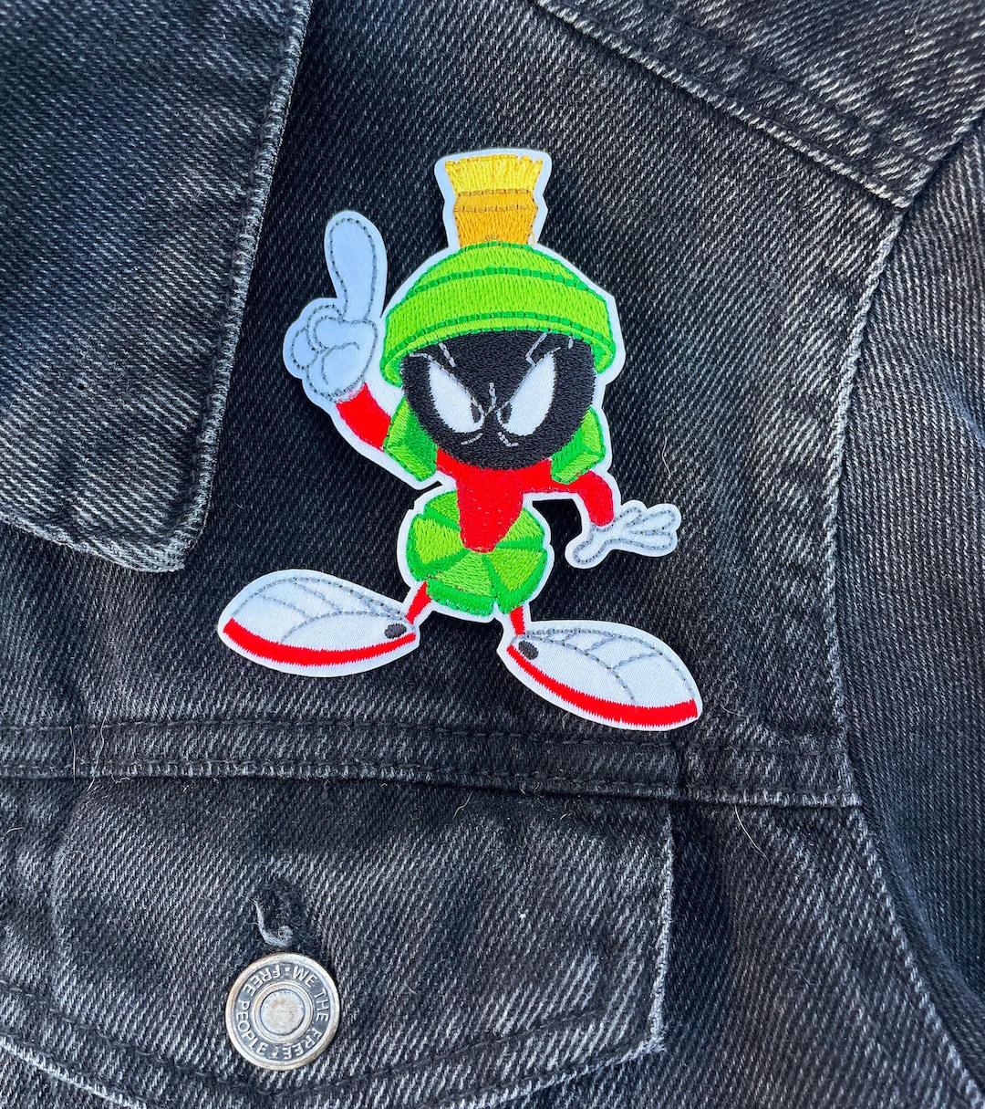 Official Looney Tunes Patch Marvin Martian Full Body Embroidered Iron On Official Looney Tunes Patch Marvin Martian Full Body Embroidered Iron On