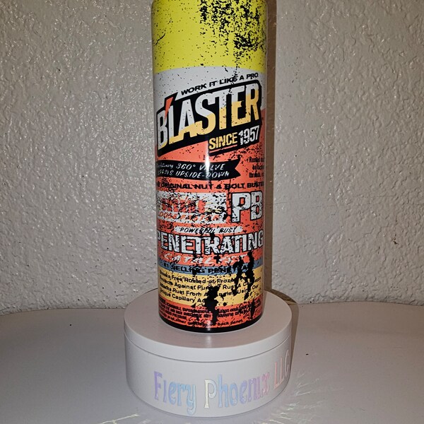 Pb blaster tumbler, on the go tumbler, mechanic tumbler, blue collar tumbler