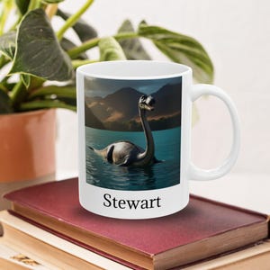 Personalized Nessie Mug - Loch Ness, Mythical Creature, Coffee Cup, Cryptozoology, Dinosaur Mug, Legendary Cryptid, Gift Idea