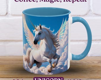 Unicorn Ceramic Creature Mug: Surprise 3D Animal Coffee Cup - Etsy
