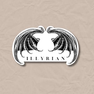 ACOTAR Illyrian Wings Sticker VINYL STICKER BookTok