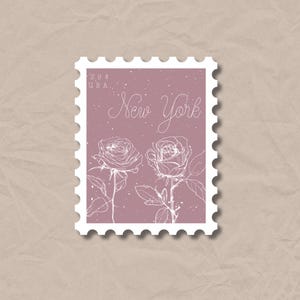 New York State Stamp VINYL STICKER