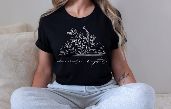 Bookworm - Maglietta da lettura da donna, con scritta One More