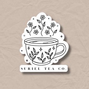 ACOTAR Suriel Tea Co. Sticker VINYL STICKER Bookish Booktok sjm