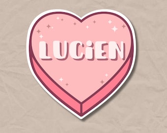 ACOTAR Lucien Candy Heart VINYL STICKER Sticker Pack A Court of Thorns and Roses sjm Spring Court