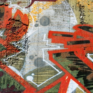 Dynamic Abstract Street Art - Art Print or Canvas