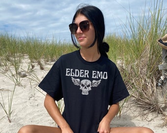 Elder Emo Unisex Heavy Cotton Tee - Emo shirt - Goth shirt - Emo t-shirt - Goth t-shirt - Emo tee t shirt - Gothic t shirt - Gothic shirt