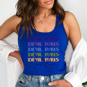 Tampa Bay Devil Rays Tank Top, Rays Throwback Next Level Brand, Runs Small, verify size and SIZE UP 2 or more!