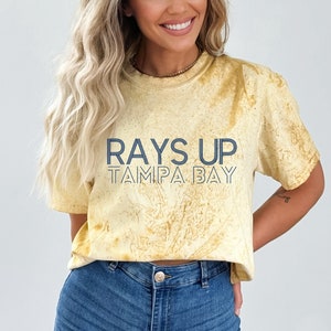 Tampa Bay Rays, Rays Up, Komfortfarben Color Blast T-Shirt, entspannte Passform, Rays Baseball, MLB, TB, bequeme atmungsaktive Baumwolle, Tie Dye