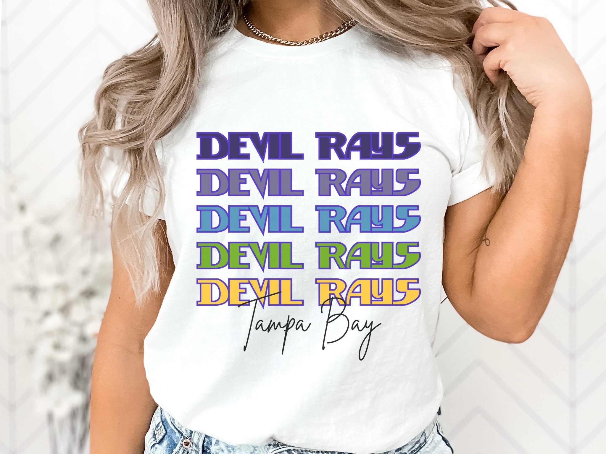 Unisex Vintage 1995 Tampa Bay Devil Rays Tee USA - The Vintage Twin