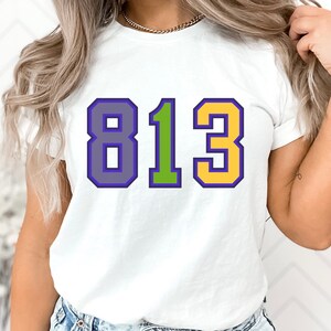 813 Devil Rays, prefisso telefonico, baseball di Tampa Bay, ritorno al passato, maglia, tela Bella