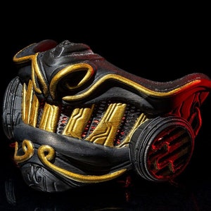Cyber Samurai Mask – 3D‑Printed Futuristic Samurai Cosplay Accessory
