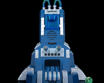 Torre de dados con forma de cohete de comando galáctico impresa en 3D / Lanzador de dados para juegos de rol de ciencia ficción / Regalo para D&D / Accesorio para juegos de mesa espaciales / Torre Starfinder