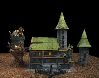 Scholar's Tower: 450-Piece 3D-Printed Masterpiece