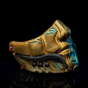 Metropolis Cyberpunk Cosplay Mask – 3D‑Printed Futuristic Costume Accessory
