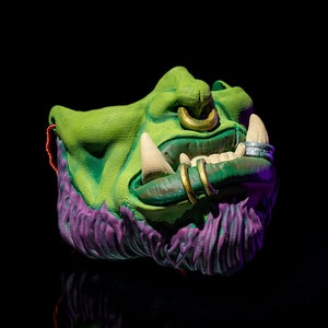 Orc Cosplay Mask – 3D‑Printed Fantasy Creature Costume Prop