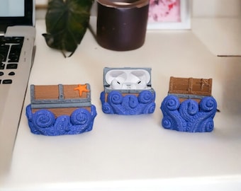 3D Printed AirPod Cases | 8 Unique Designs: Cat, Dog, Shark, Monster, Dragon, Indie Man, Zombie Head, and Treasure Chest with Octopus Arms
