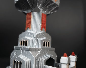 Torre de dados enana majestuosa / Juego de dados de rol / Decoración de mesa de fantasía