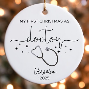 Personalized New Doctor Ceramic Ornament