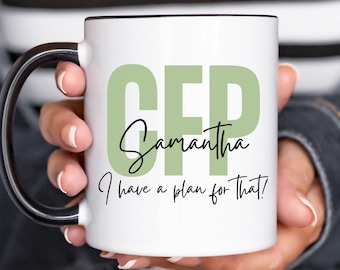 Personalized CFP Mug Custom Financial Planner Mug CFP Exam Gift Financial Advisor Coffee Mug CFP Completion Gift Wealth Management Gift
