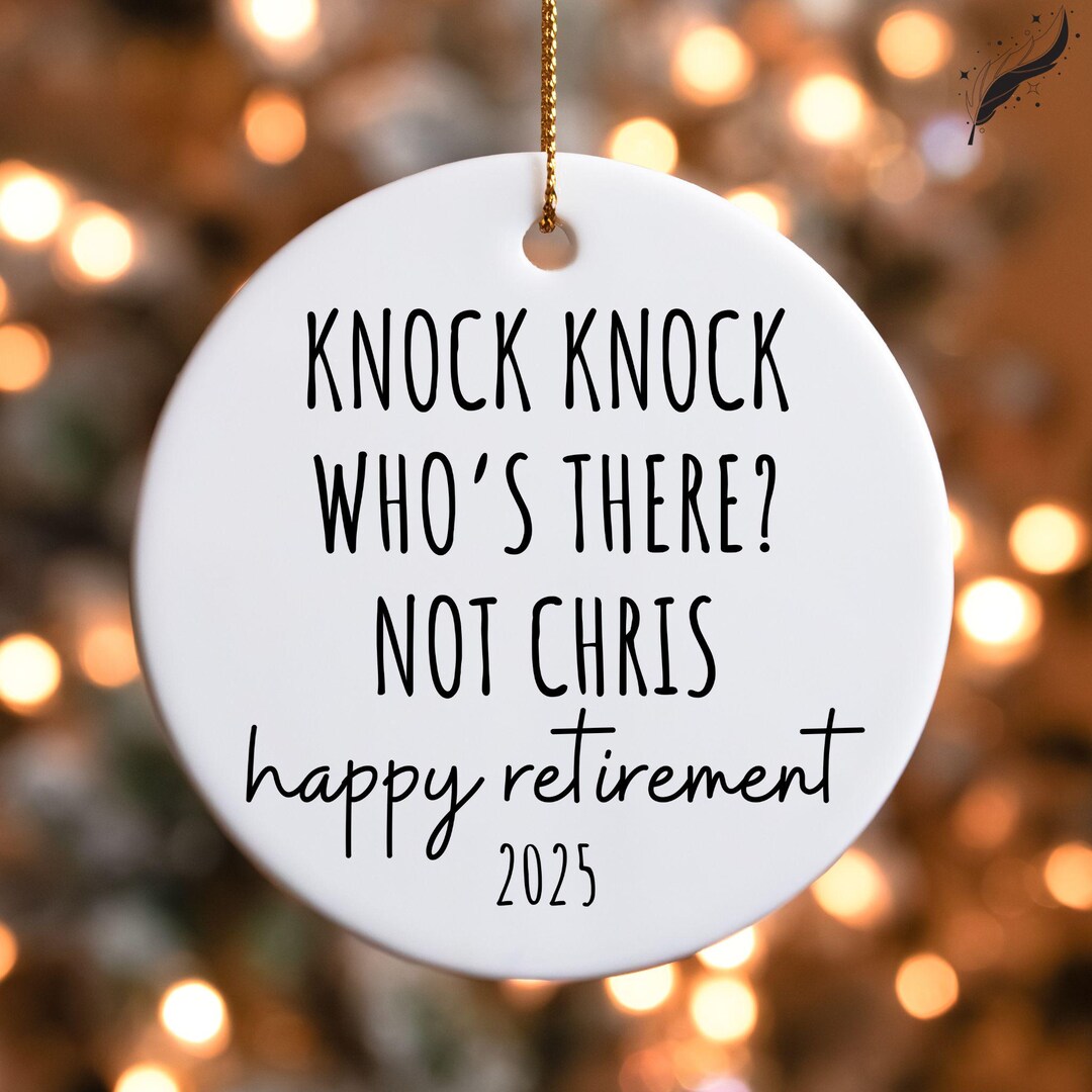 Personalized Retirement Gift Christmas Ornament for Retiree ...