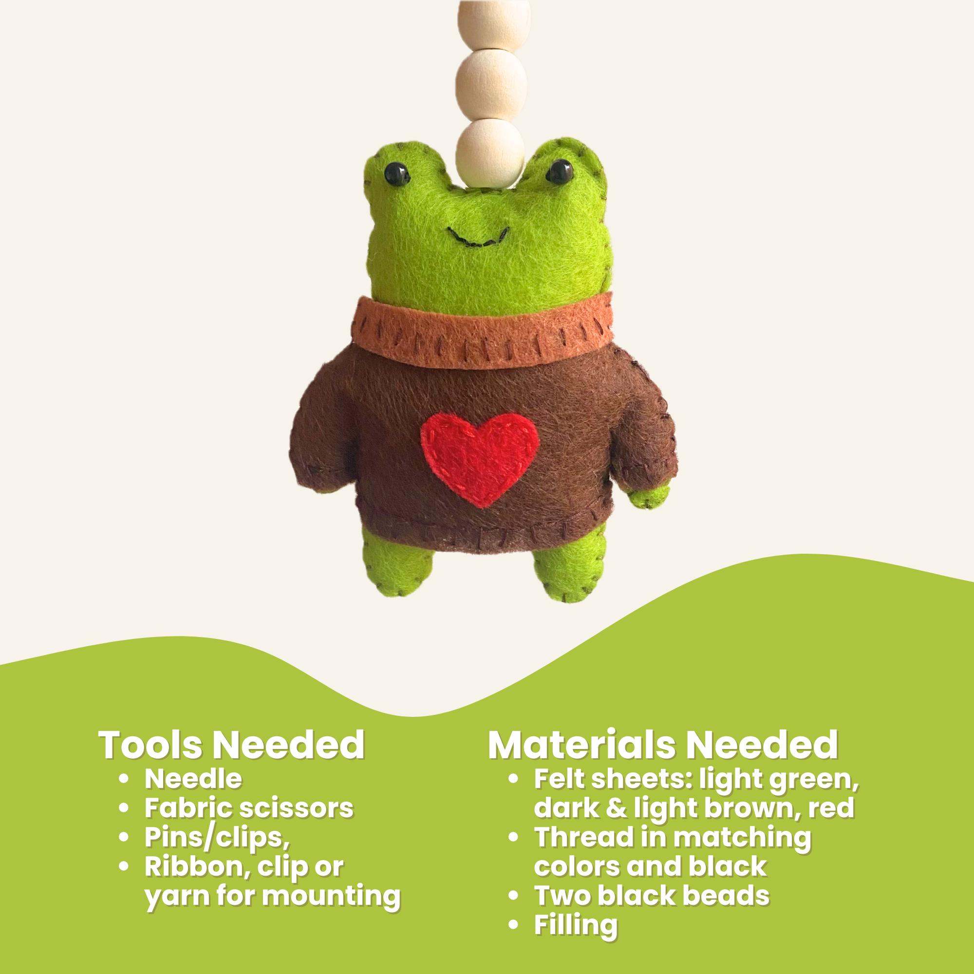 Felt Frog Sewing Pattern – DIY Sweater Design (PDF & SVG) - Etsy