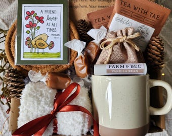Christian friend care package with scripture magnet/encouragement/birthday for her/Thinking of you/housewarming/Sending love/hug in a box