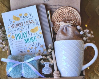 Women's Christian devotional box/cozy gift/college care package/birthday/thank you/encouragement/thinking of you/Get Well Soon/Hug in a box