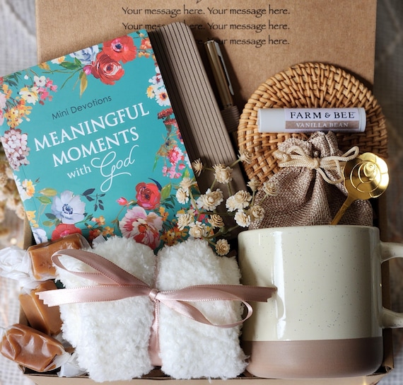 Women's Christian devotional box with journal/cozy gift/college care package/birthday/thank you/encouragement/thinking of you/Get Well Soon