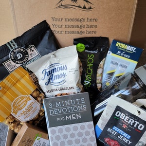 Men's devotional box/college care package/birthday for him/Thinking of you/Encouragement/ Get well soon/Thank you gift/Father's Day present image 5