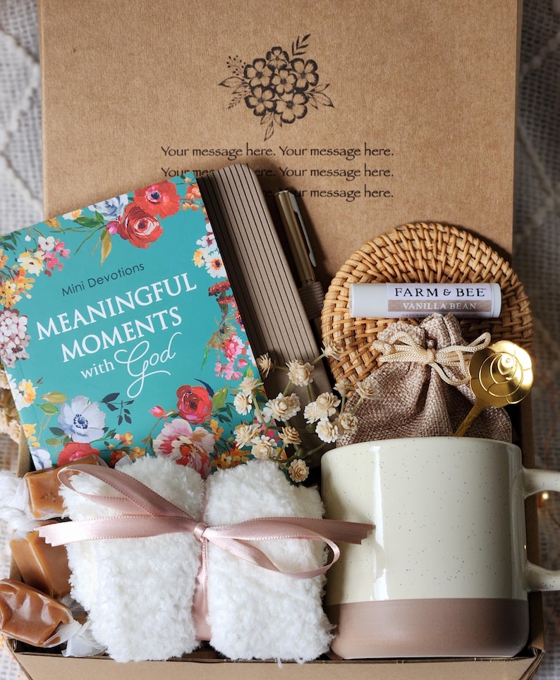 Women's Christian devotional box with journal/cozy gift/college care package/birthday/thank you/encouragement/thinking of you/Get Well Soon bild 4