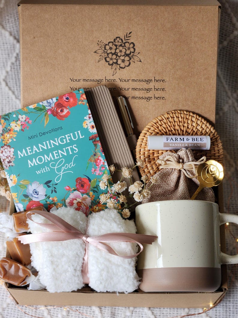 Women's Christian devotional box with journal/cozy gift/college care package/birthday/thank you/encouragement/thinking of you/Get Well Soon bild 6
