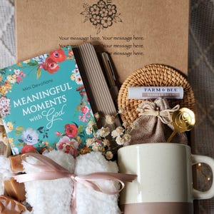Women's Christian devotional box with journal/cozy gift/college care package/birthday/thank you/encouragement/thinking of you/Get Well Soon bild 7