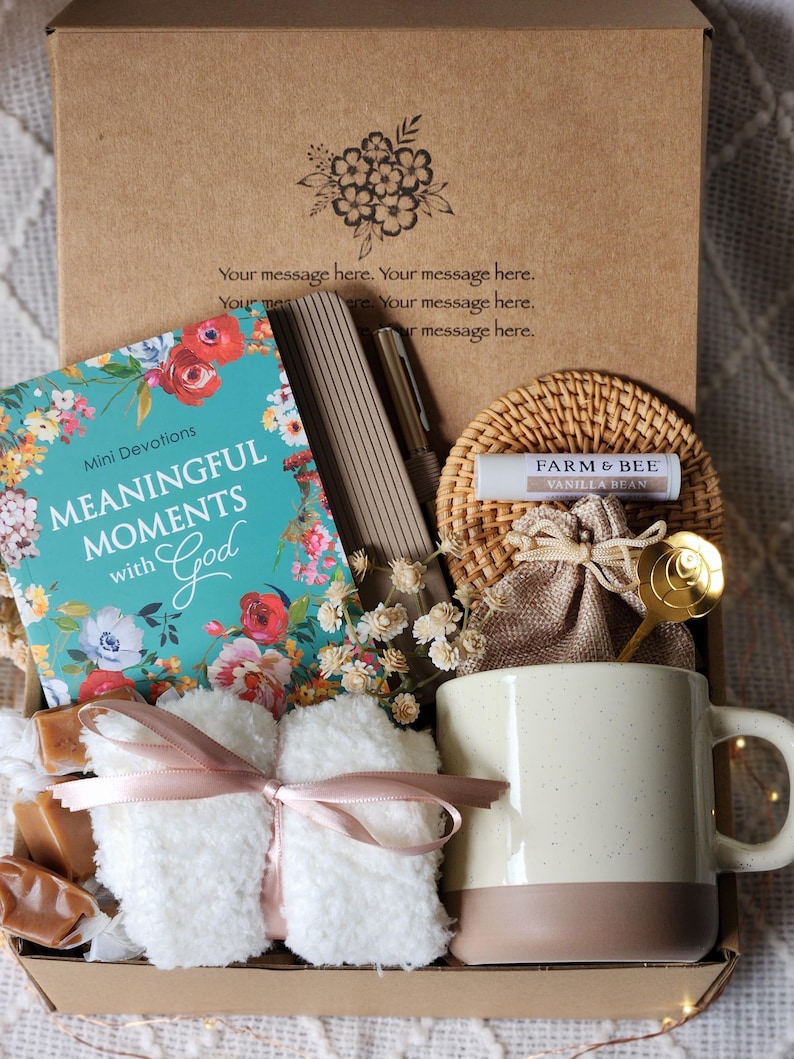 Women's Christian devotional box with journal/cozy gift/college care package/birthday/thank you/encouragement/thinking of you/Get Well Soon bild 7