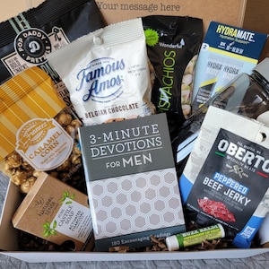 Men's devotional box/college care package/birthday for him/Thinking of you/Encouragement/ Get well soon/Thank you gift/Father's Day present image 6