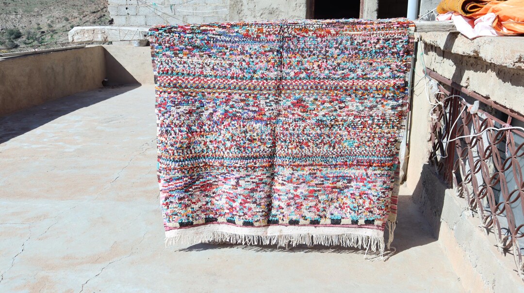 Berber Moroccan Boucharouite Rug, Handmade Atlas, Style Moroccan ...