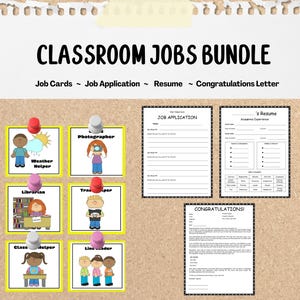 Classroom Jobs Bundle, Teacher Resources (Digital Download)