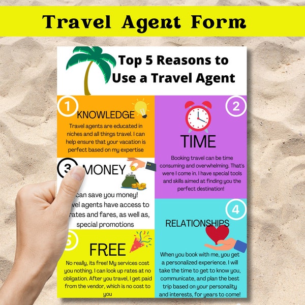 Travel Agent Form, Why Use a Travel agent, travel agents, travel agent form