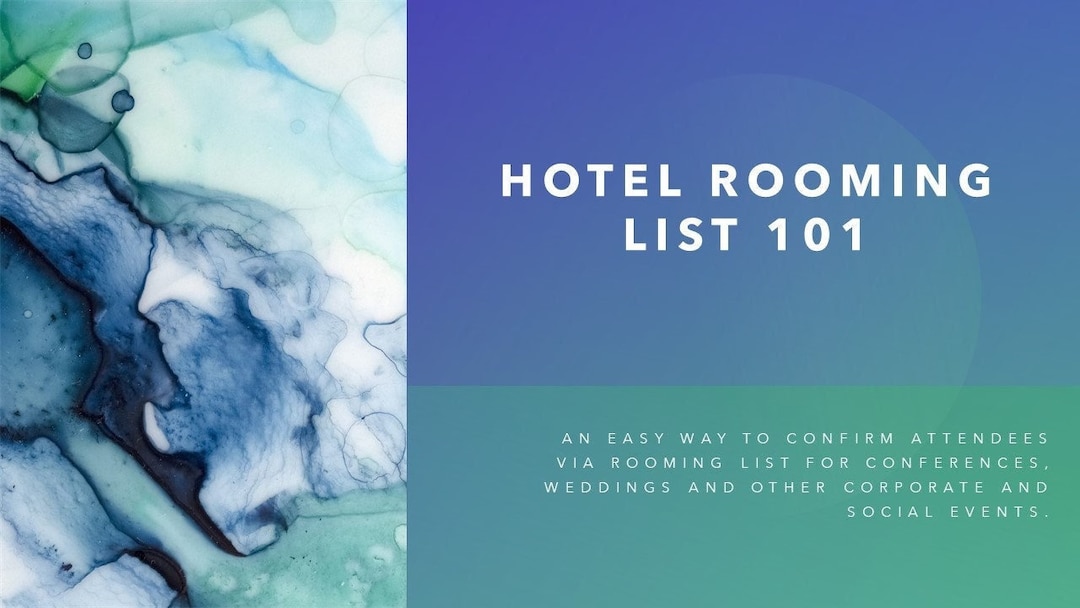 Hotel Rooming List Template for Conference Weddings and Other Etsy Hotel Rooming List Template for Conference Weddings and Other Etsy