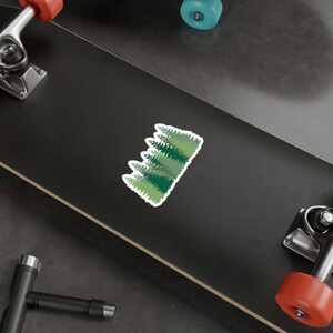 Evergreen Tree Sticker, Kiss-Cut Vinyl Decal, Tree Decal, Camping  Sticker, Reusable Sticker, Waterproof Sticker, Water Bottle Tree Sticker