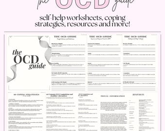 OCD CBT Anleitung, Selbsthilfe-Arbeitsblätter (Digitaler Download)