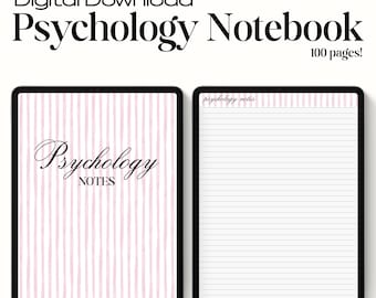 Cuaderno de Psicología - Descarga Digital
