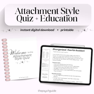 Anhänge Stil Quiz, Druckbare Psychologischer Ratgeber (PDF)