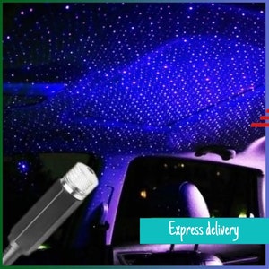 Car Night Light Accessories USB Atmosphere Star Sky Lamp Ambient Star Mods  Accessories, Car Decal, Vinyl Decal, Gift, 