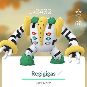 Regigigas Pokemon MyPokePrints Unpainted/Grey 3D -  Portugal